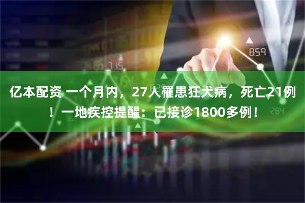 亿本配资 一个月内，27人罹患狂犬病，死亡21例！一地疾控提醒：已接诊1800多例！