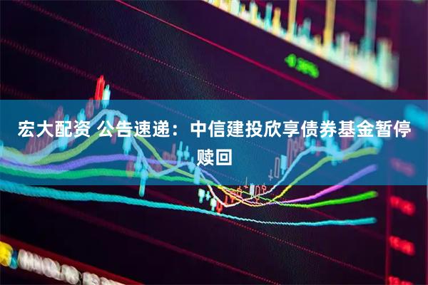 宏大配资 公告速递：中信建投欣享债券基金暂停赎回